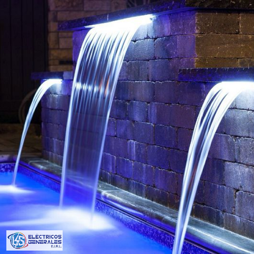 CASCADAS PARA PISCINAS LED RGB 20-90-120CM